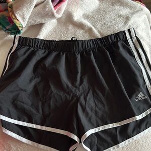 Adidas Black Athletic Running Shorts